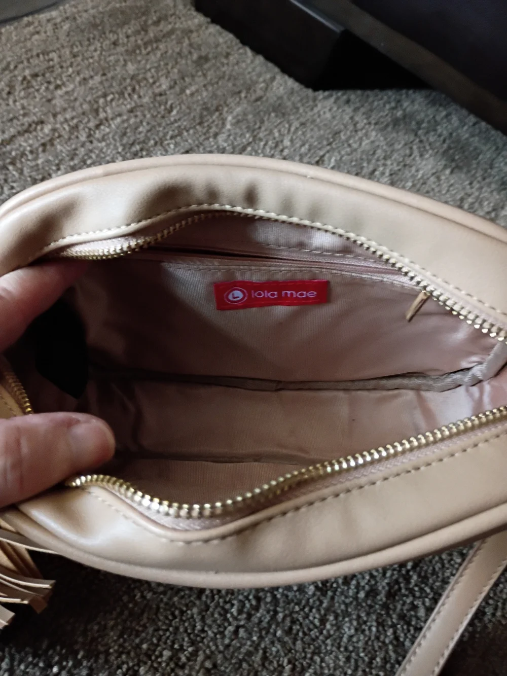 Classic Quilted Crossbody Bag - Cream